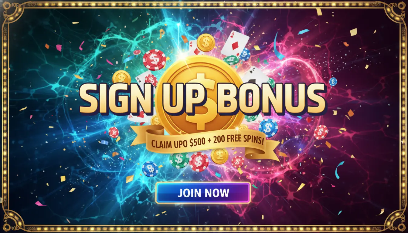 Mega casino sign up bonus